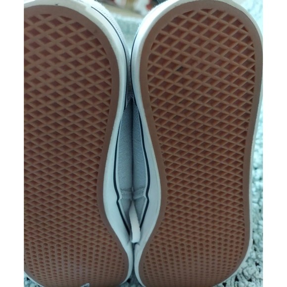 VANS Shoes Women's Blue Striped Sneakers Canvas Lace Up Low Top Sz 9 - Picture 5 of 8